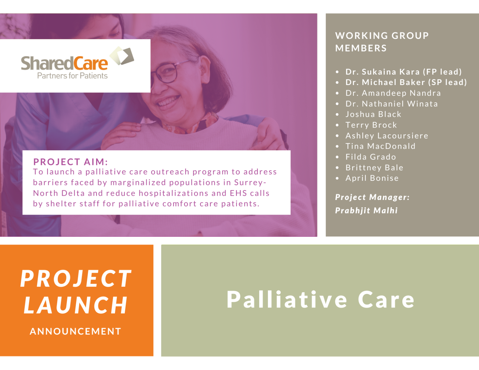 Project Launch: Palliative Care