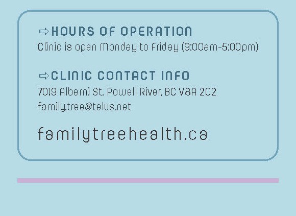 "Clinic is open Monday-Friday (9:00am - 5:00pm). Each physician determines his or her own schedule."