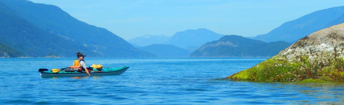 Kayaker, Sunshine Coast, British Columbia
