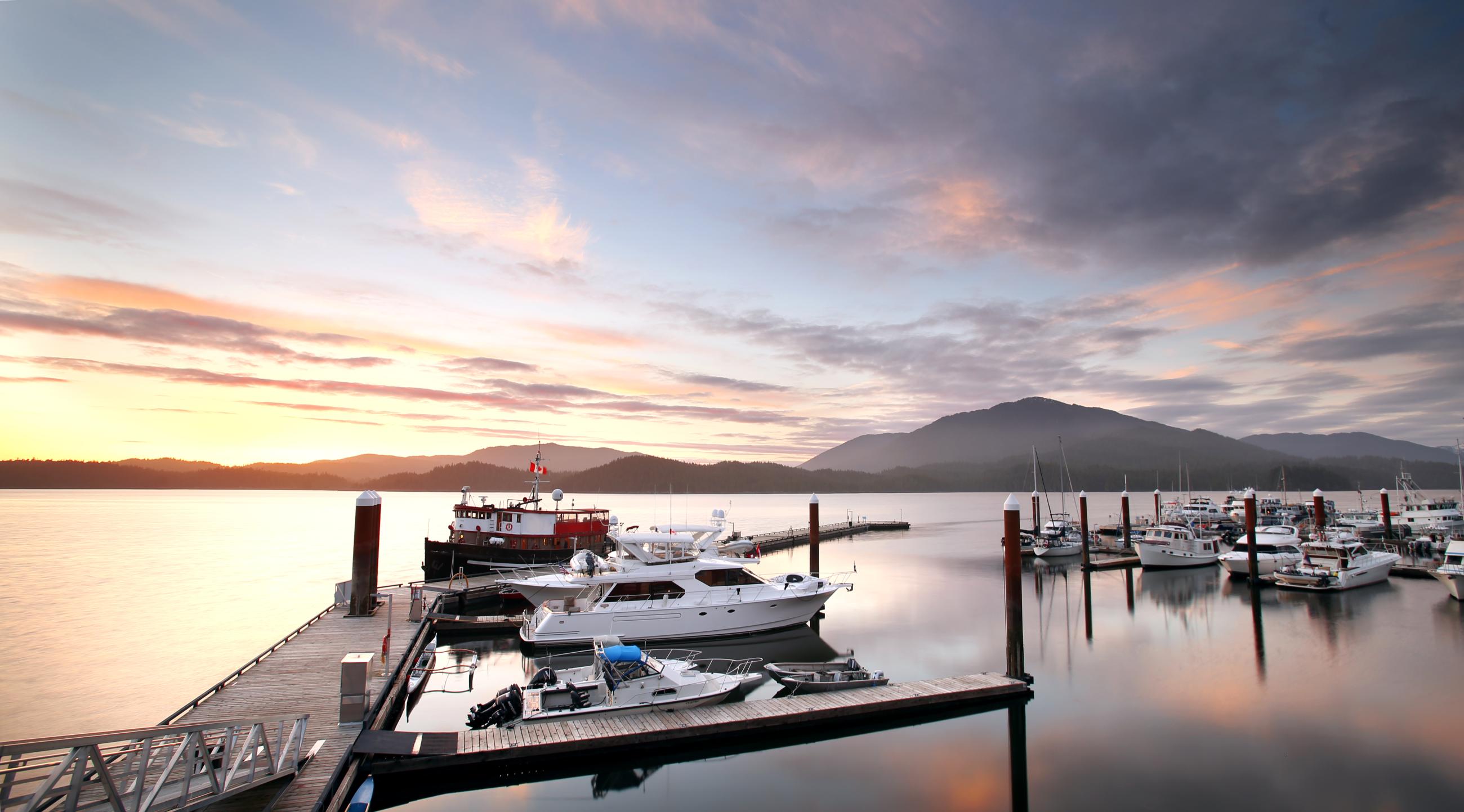 marina in the PNW